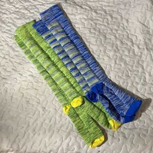 Compression Socks L/XL Striped Knee-High